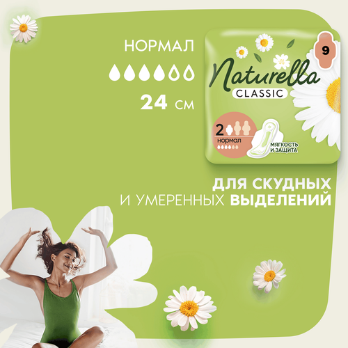 Прокладки NATURELLA Classic Normal ароматизированные, с крылышками, 9шт, изображение