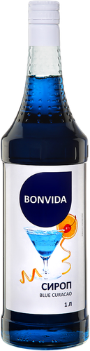 Сироп BONVIDA со вкусом блю кюрасао, 1л, изображение