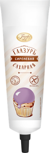 Помадка ПАРФЭ Сахарная глазурь сиреневая, туба, 120г, детальное фото