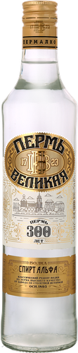 Водка ПЕРМАЛКО Пермь Великая 40%, 0.5л, крупный план