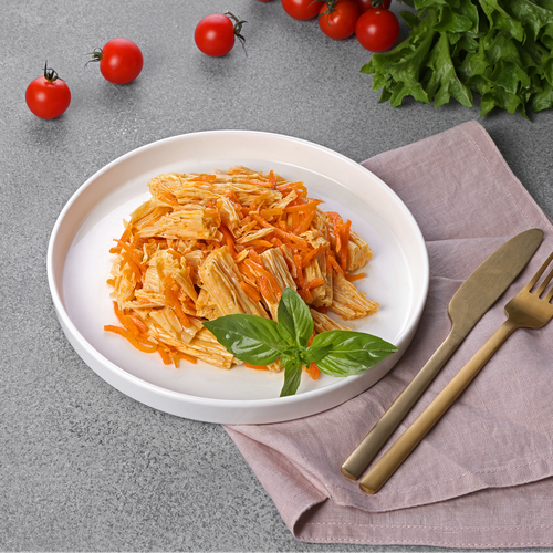 Салат из спаржи с морковью ЛЕНТА FRESH, 200г, крупный план