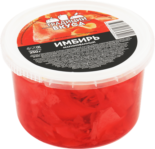 Имбирь маринованный ТРАДИЦИИ ВКУСА розовый, 250г, вид