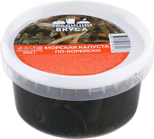 Морская капуста ТРАДИЦИИ ВКУСА По-корейски, 500г, крупный план