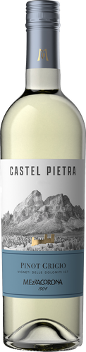 Вино MEZZACORONA Castel Pietra Пино Гриджо Делле Венецие белое сухое, 0.75л, изображение