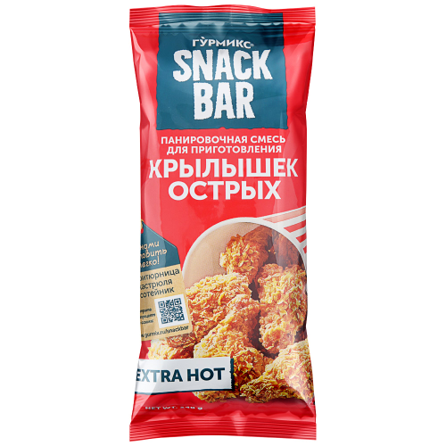 Смесь панировочная для приготовления острых крылышек ГУРМИКС, 240г, детальное фото