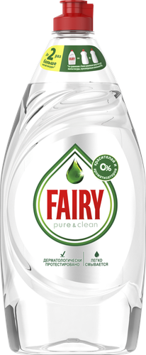 Средство для мытья посуды FAIRY Pure&Clean, 900мл, картинка