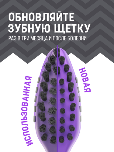 Зубная щетка COLGATE Зиг Заг Древесный уголь, средней жесткости, 2+1, 3шт, картинка