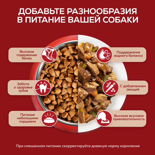 Корм влажный для взрослых собак PURINA ONE Мини для мелких и карликовых пород с чувствительным пищеварением, с лососем, рисом и морковью в подливе, 85г, картинка
