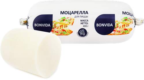 Сыр BONVIDA Для пиццы Моцарелла, без змж, 400г, детальное фото