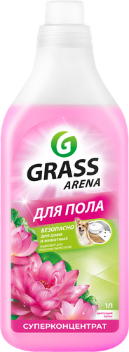 Средство для мытья полов GRASS Arena Цветущий лотос, с полирующим эффектом, 1л, детальное фото