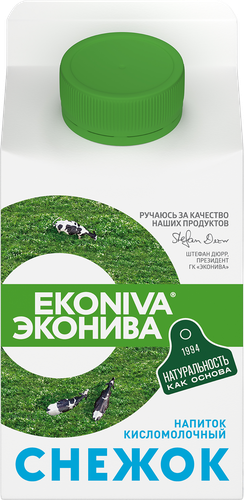 Снежок ЭКОНИВА 2,5%, без змж, 500мл, крупный план