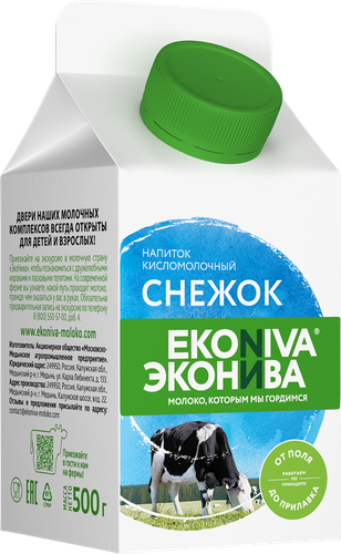 Снежок ЭКОНИВА 2,5%, без змж, 500мл, изображение