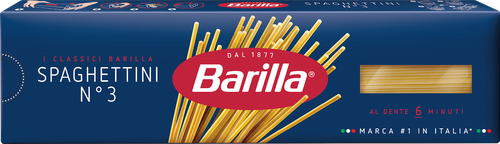 Макароны BARILLA Spaghettini n.3 из твердых сортов пшеницы группа А высший сорт, 450г, фото