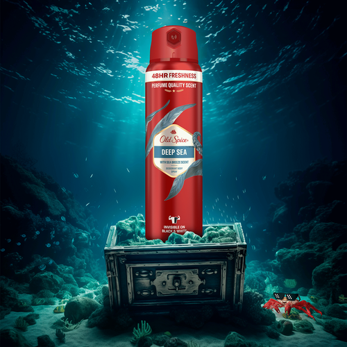 Дезодорант-спрей мужской OLD SPICE Deep Sea, 150мл, крупный план