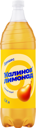 Напиток КАЛИНОВ Лимонад Дюшес газированный, 1.5л, крупный план