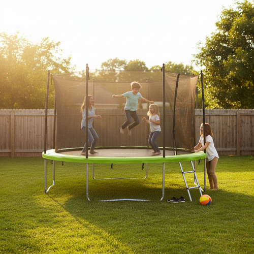 Батут ACTIWELL 365x365x250см, Арт. 12F366, фотография