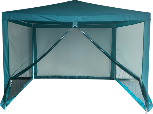 Тент ACTIWELL 3x3м с антимоскитными сетками и водоотталкивающим покрытием, Арт. 3.0M78PL-N, детальное фото