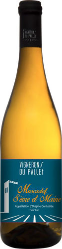 Вино VIGNERONS DU PALLET Мюскаде Севр е Мэн Сюр Ли выдержанное белое сухое, 0.75л, изображение