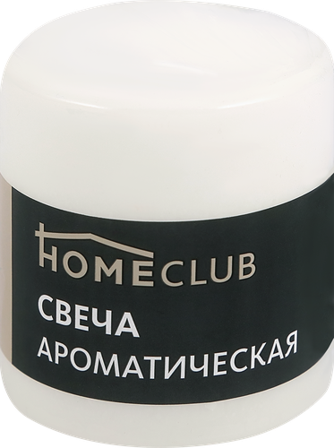 Свеча ароматическая HOMECLUB Ваниль, столбик 7х9см, крупный план