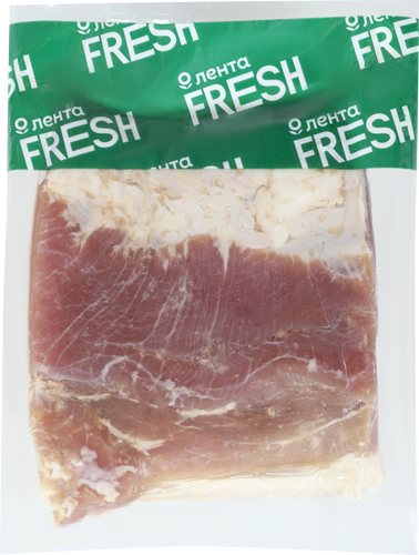 Грудинка соленая ЛЕНТА FRESH, весовая, вид