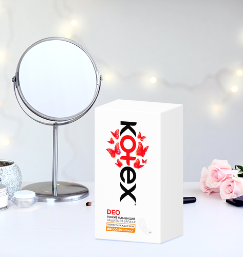 Прокладки ежедневные KOTEX Normal Deo, 56шт, фотография