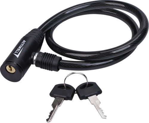 Замок велосипедный ACTIWELL 0,9x60см, с 2 ключами, Арт. BIK-12, картинка