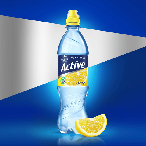 Вода питьевая AQUA MINERALE Active Цитрус негазированная, 0.5л, вид