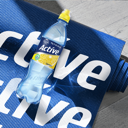 Вода питьевая AQUA MINERALE Active Цитрус негазированная, 0.5л, картинка