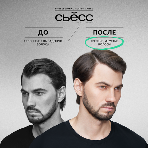 Шампунь для склонных к выпадению волос мужской СЬЁСС Men Anti-hair fall, 450мл, крупный план