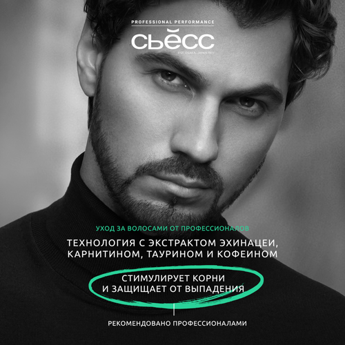 Шампунь для склонных к выпадению волос мужской СЬЁСС Men Anti-hair fall, 450мл, фото