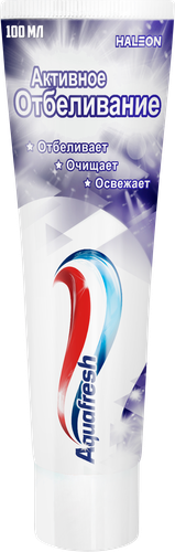 Зубная паста AQUAFRESH Активное отбеливание, 100мл, детальное фото