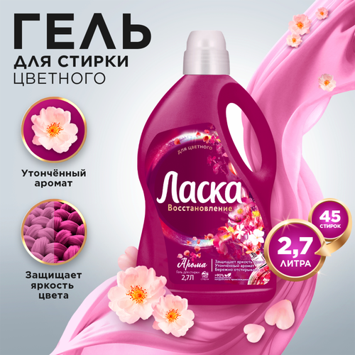 Гель для стирки ЛАСКА Арома, 2.7л, детальное фото