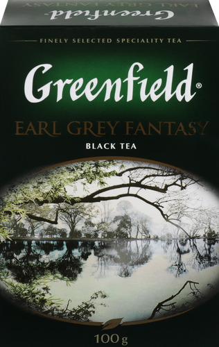 Чай черный GREENFIELD Earl Grey Fantasy с ароматом бергамота листовой, 100г, картинка