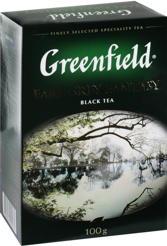 Чай черный GREENFIELD Earl Grey Fantasy с ароматом бергамота листовой, 100г, фотография