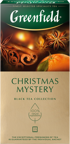 Чай черный GREENFIELD Christmas Mystery, 25пак, картинка