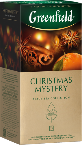 Чай черный GREENFIELD Christmas Mystery, 25пак, фотография