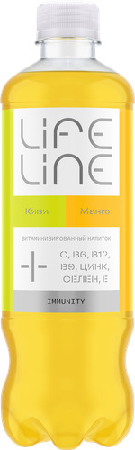 Напиток LIFELINE Immunity Манго, киви, витаминизированный 
негазированный, 0.5л, фото
