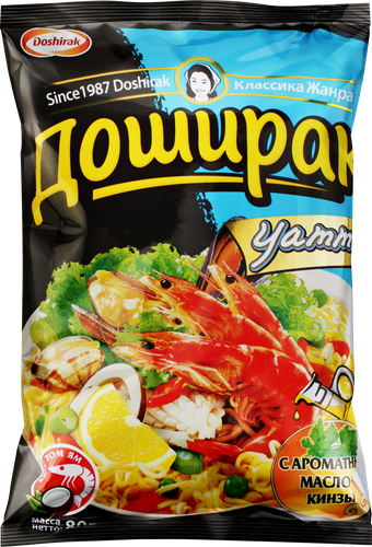 Лапша ДОШИРАК Yammi со вкусом Том Ям, 80г, детальное фото