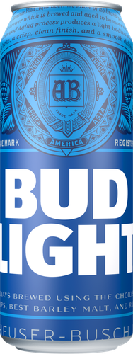 Пиво светлое BUD Light фильтрованное, пастеризованное, 4,1%, ж/б, 0.45л, вид