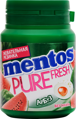 Жевательная резинка MENTOS Pure fresh со вкусом арбуза, 54г, изображение