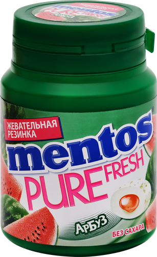 Жевательная резинка MENTOS Pure fresh со вкусом арбуза, 54г, фотография