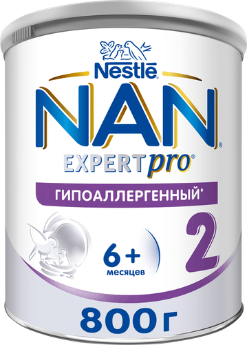 Смесь детская NAN 2 Гипоаллергенный, с 6 месяцев, 800г, вид