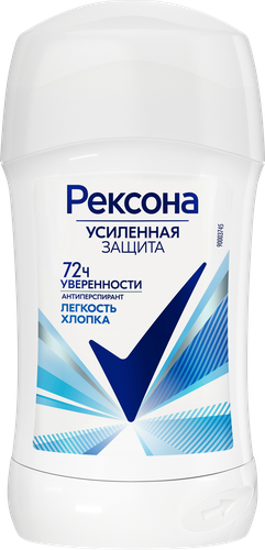 Дезодорант-стик женский РЕКСОНА Легкость хлопка, 40мл, детальное фото