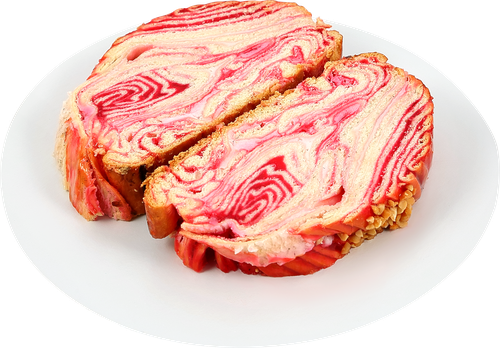 Сдобный крутень с творогом и вишневой начинкой ЛЕНТА FRESH, изображение