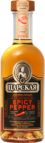 Настойка ЦАРСКАЯ Пряный перец горькая 35%, 0.5л, изображение