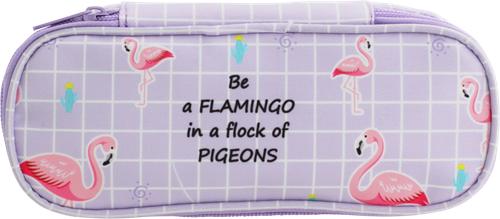 Пенал ЛЕНТА Be a flamingo, 17,5х8,5х2см, изображение