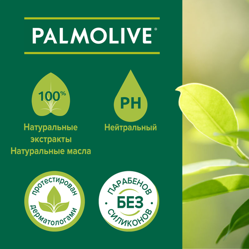Гель-крем для душа PALMOLIVE Натурэль Мандарин и витамин С с увлажняющим молочком, 750мл, картинка