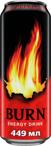 Напиток энергетический BURN Оригинальный, 0.449л, крупный план