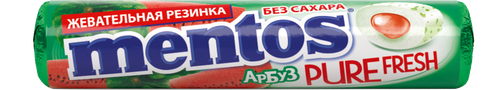 Жевательная резинка MENTOS Pure fresh со вкусом арбуза, 15,5г, картинка