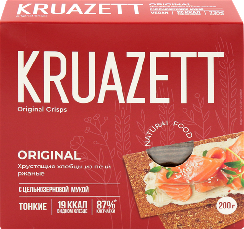Хлебцы KRUAZETT тонкие ржаные, 200г, фото